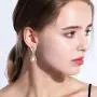 EleQueen Womens Austrian Crystal Art Deco Tear Drop Dangle Earrings Clip-on