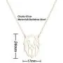 QIAN0813 Geometric Origami Lion Pendant Necklace Hollow Animal Hypoallergenic Jewelry for Women Men QIAN0813 Geometric Origami Lion Pendant Necklace Hollow Animal Hypoallergenic Jewelry for Women Men