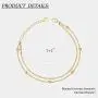 18K Gold Chain Bracelet Tiny Pearl Lucky Evil Eye Turquoise Link Bracelet Sets Minimalist Layering Stacking Jewelry for Women 18K Gold Chain Bracelet Tiny Pearl Lucky Evil Eye Turquoise Link Bracelet Sets Minimalist Layering Stacking Jewelry for Women