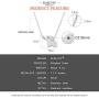 ELBLUVF 18k Plated Stainless Steel Elephant Animal Lucky Elephant Necklace Everyday Jewelry