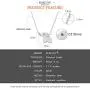 ELBLUVF 18k Plated Stainless Steel Elephant Animal Lucky Elephant Necklace Everyday Jewelry