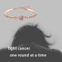 MAOFAED Cancer Fighter Gift Cancer Survivor Gift Fight Cancer One Round at A Time Cancer Awareness Jewelry Cancer Patients Jewelry Gift for Her