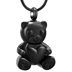 Cremation Jewelry for Ashes Always in My Heart Urn Necklace Panda Memorial Keepsake Pendant for Pet/Human
