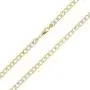 Nuragold 10k Yellow Gold 5.5mm Cuban Chain Curb Link Diamond Cut Pave Two Tone Pendant Necklace, Mens Womens Lobster Lock 18'' 20'' 22'' 24'' 26'' 28'' 30'' Nuragold 10k Yellow Gold 5.5mm Cuban Chain Curb Link Diamond Cut Pave Two Tone Pendant Necklace, Mens Womens Lobster Lock 18'' 20'' 22'' 24'' 26'' 28'' 30''