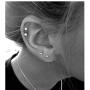6 Pairs 20G Stainless Steel Tiny Cartilage Ear Piercing Stud Earrings Round Cubic Zirconia Earring Barbell Tragus CZ Diamond Small Studs Earrings Set For Men Gils Women Flat Screw On Back Jewelry Gifts Birthday Bff Daughter Pack 2mm 3mm