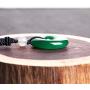 iSTONE Unisex Genuine Round Gemstone 20mm Beads Pendant Necklace with Adjustable Nylon Cord 24 Inch