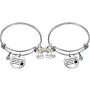 Maxforever Friendship Bangle Gifts 2Pcs Charm Bangles Bracelets for Best Friends Besties Birthday Anniversary Graduation Thanksgiving Christmas