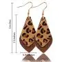 Senteria Genuine Leather Leopard Earrings Set Lightweight Double Layer Teardrop Petal Leaf Leather Dangle Earrings Bohemian Leather Drop Earring for Women Jewelry Senteria Genuine Leather Leopard Earrings Set Lightweight Double Layer Teardrop Petal Leaf Leather Dangle Earrings Bohemian Leather Drop Earring for Women Jewelry