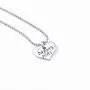 Daddys girl Stainless Steel Heart Pendant Necklace & Keychain - Father Daughter Set - Best Family Gift