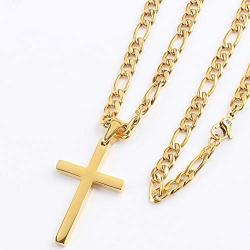 Senge 4.6 mm 18K Gold Plated Figaro Chain for Men and Women Fashion Jewelry