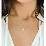 A+O Gift for Sister, Petite CZ Disk Pendant Necklace in Gold, Rose Gold or Silver A+O Gift for Sister, Petite CZ Disk Pendant Necklace in Gold, Rose Gold or Silver