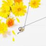 Sunflower Necklace for Women 925 Sterling Silver You are My Sunshine Sunflower Jewelry Ladybug Pendant Necklace Gifts for Mom Girlfriend