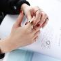 HAIAISO 3-10 Pcs Knuckle Rings Set Stainless Steel Ring Simple Smooth Finger Stackable Rings Set for Women Plain Band Rings