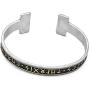 GUNGNEER Viking Mens Rune Cuff Bracelet Stainless Steel, Vikings Torc Bangle for Men, Adjustable, Bonus 2X Rune Bead & Gift Box