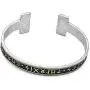 GUNGNEER Viking Mens Rune Cuff Bracelet Stainless Steel, Vikings Torc Bangle for Men, Adjustable, Bonus 2X Rune Bead & Gift Box