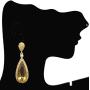 Moonstruck Costume Jewelry Chandelier Champagne Golden Gold Drop and Dangle Earrings for Women