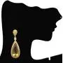 Moonstruck Costume Jewelry Chandelier Champagne Golden Gold Drop and Dangle Earrings for Women