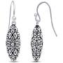 Charmsy Sterling Silver Jewelry Light-Weight Antique Filigree Drop Dangle Earring for Women