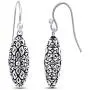Charmsy Sterling Silver Jewelry Light-Weight Antique Filigree Drop Dangle Earring for Women Charmsy Sterling Silver Jewelry Light-Weight Antique Filigree Drop Dangle Earring for Women