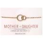 A+O Gifts for Mom, Mother Daughter Gift - Interlocking Circle Necklace OR Bracelet
