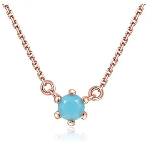 Blossom & Hue 18K Gold Plated Tiny Round Turquoise Pendant Necklace Blossom & Hue 18K Gold Plated Tiny Round Turquoise Pendant Necklace