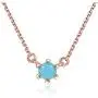Blossom & Hue 18K Gold Plated Tiny Round Turquoise Pendant Necklace Blossom & Hue 18K Gold Plated Tiny Round Turquoise Pendant Necklace
