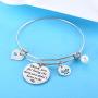 Nimteve Mother in Law Gifts Bracelet Bangle Jewelry for Step Daughter for Women Girls