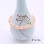 JYX Pearl Pink Pearl Necklace Set AA+ 6-7mm Natural Freshwater Cultured Pearl Necklace Bracelet and Earrings Set for Women