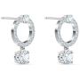 SWAROVSKI Womens Attract Crystal Jewelry Collection, Rhodium Finish