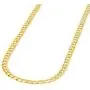 Solid 14K Yellow Gold 2.5mm Concave Cuban Link Curb Chain Necklace