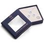 AURA Rhodium Plated Pendant Necklace and Crystal Stud Earring Jewelry Set Using Genuine Swarovski Crystals