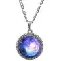 Milky Way Nebula Necklace Universe Space Jewelry Star Glass Gem Pendant Necklace Fashion Gift