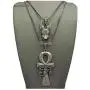 Shiny Jewelers USA Mens Egyptian Anubis & ANKH Cross Pendant & Box Chains Hip HOP Necklace Set Black Shiny Jewelers USA Mens Egyptian Anubis & ANKH Cross Pendant & Box Chains Hip HOP Necklace Set Black