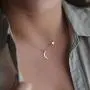 YienDoo Dainty Moon Star Pendant Necklace Chain Fashion Charm Boho Necklace Jewelry for Women and Girls (Gold) YienDoo Dainty Moon Star Pendant Necklace Chain Fashion Charm Boho Necklace Jewelry for Women and Girls (Gold)