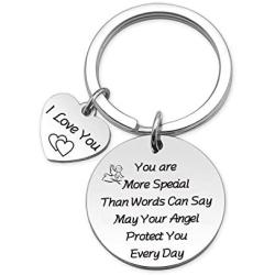 HN HNHB More Special Angel Protect You Every Day Guardian Angel Keychain Driver Gift Safe Jewelry Gifts