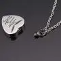 Cremation Urn Necklace for Angel Wings with 12 Birthstones Heart Memorial Keepsakes Pendant Ashes Jewelry-Your Wings were Ready My Heart was Not