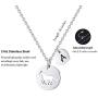 MONOOC Horse Necklace for Girls, Horse Charm Necklace Stainless Steel Heart Initial Necklace Horse Gifts for Girls, Horse Jewelry Girls Horse Necklace 26 Initial Letter Necklace for Girl