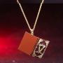 DMC 5 V Poetry Notebook Necklace Pendant Copper Open Enable Jewelry Devil May Cry 5 Halloween Cosplay Accessories