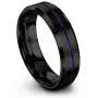 Chroma Color Collection Tungsten Carbide Wedding Band Ring 6mm for Men Women Green Red Blue Purple Black Teal Copper Fuchsia Center Line Bevel Edge Brushed Polished Chroma Color Collection Tungsten Carbide Wedding Band Ring 6mm for Men Women Green Red Blue Purple Black Teal Copper Fuchsia Center Line Bevel Edge Brushed Polished