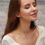EVER FAITH 925 Sterling Silver Simple Sideways Cross Pendant Choker Necklace for Women, Girls