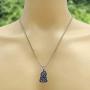 Maori Hawaiian Polynesian Saipanese Tribal Jewelry Hei Tiki Minky Monkey protection Amulet Pewter Unisex Mens boys Pendant Necklace Charm for men boys w Silver Ball Chain