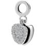 Lifequeen 925 Sterling Silver I Love You Heart Openable Charms Dangle Crystal Charm Beads for Bracelets