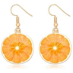 MANZHEN Lemon Earrings Watermelon Earrings Cute Fruit Earrings Jewelry for Women