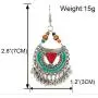 Vintage Boho Statement Drop Dangle Earrings Bohemian Ethnic Handmade Beaded Enamel Hook Charms Earring Jewelry for Women Girls Elegant Gift