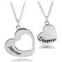 KUIYAI Mother Daughter Necklace Set of 2 Matching Heart Mom and Me Jewelry