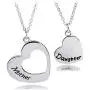KUIYAI Mother Daughter Necklace Set of 2 Matching Heart Mom and Me Jewelry