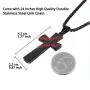 Boys Mens Baseball Cross Pendant Necklace 18K Gold Plated Bible Verse Stainless Steel Necklace Jewelry