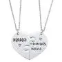 Nanafast 2 PCS Mother Daughter Necklaces Adjustable Stainless Steel Matching Heart Necklace Set Valentines for Couples Mom and Daughter Nanafast 2 PCS Mother Daughter Necklaces Adjustable Stainless Steel Matching Heart Necklace Set Valentines for Couples Mom and Daughter