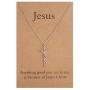 Mothers Day Gift Faith Cross Necklace Hope Believe Pendant Necklace Religious Jewelry for Women