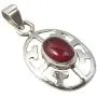 SilverStarJewel 925 Solid Sterling Silver Carnelian Celtic Pendant 1.2'' Fashion Stone SilverStarJewel 925 Solid Sterling Silver Carnelian Celtic Pendant 1.2'' Fashion Stone